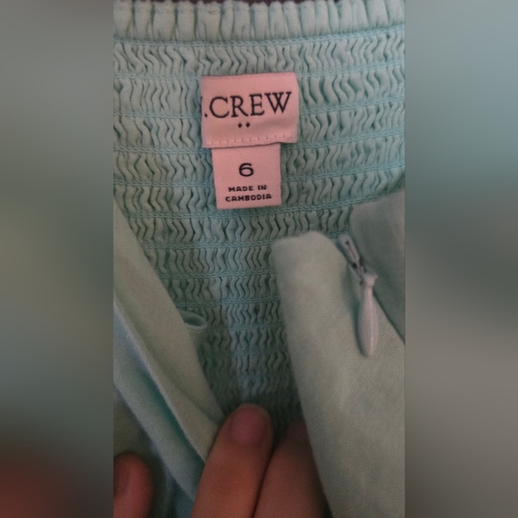 Jcrew Strappy Sleeveless Turquoise Dress Midi Dress With Slit - Picture 2 of 4